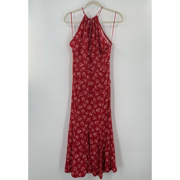 Lover the Label Mimosa Floral Midi Dress in Red size 6 - Picture 3 of 8